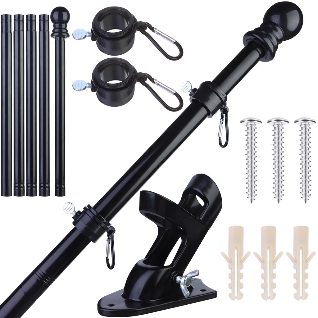 Flag Pole 6Ft Flag Pole Kit For House For Outdoor Garden Truck Use