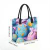  Fashionable Printed Tote Bag Casual Large Capacity Handbag for Daily Use