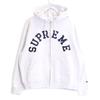 Champion ×Supreme 24 Stainless Steel Ash Gray Navy Logo Zip-Up Hooded Sweatshirt Jacket M Light grayUsed