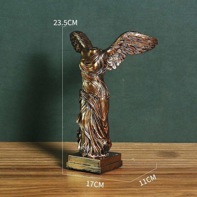 European Victory Goddess Figures Sculpture Resin Crafts Home Decoration Retro Abstract Goddess Statues Ornaments Business Gifts