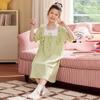 Girls Cotton Nightdress Short Sleeve Princess Style Sleepwear Kids Home Pajamas