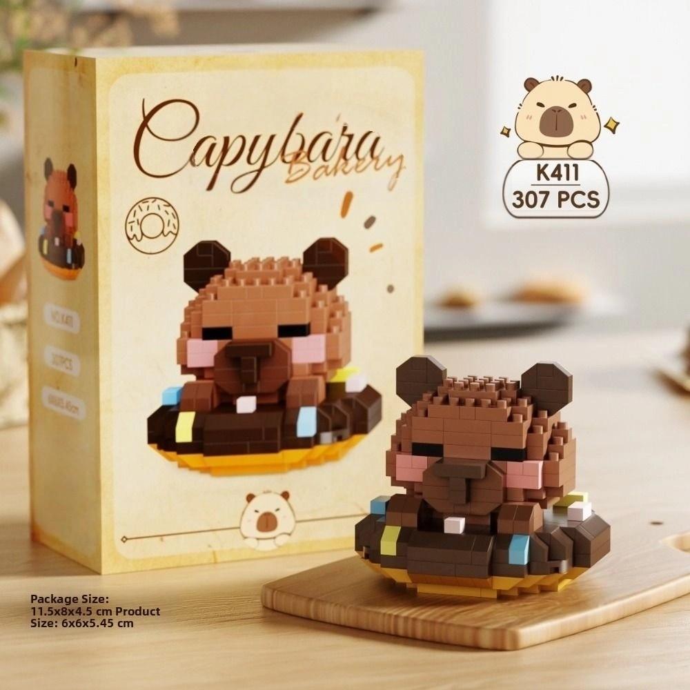Mini Puzzle Building Blocks Dog Styling Micro Capybara Figurines  Gift for Boy Girl