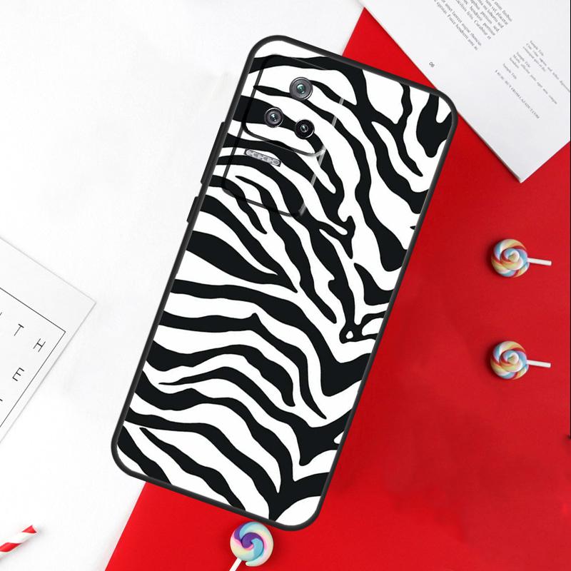 Zebra Skin Print Cover For Xiaomi 14 Ultra 15 13 11T 12T 13T 14T Pro POCO X7 Pro X3 X5 X6 M6 F5 F6 Pro Case