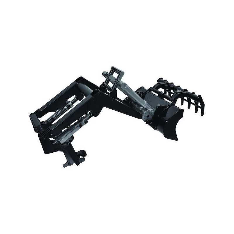 Front loader for 3000 series, moving jaws, BRUDER 03333, Profi series