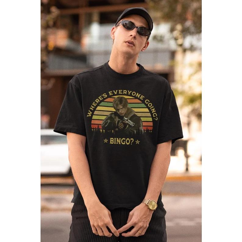 2026 New Fashion Resident Evil Graphic T Shirt Vintage Oversized T-shirt Cotton Short Sleeve Soft T Shirt for Men Women Clothing