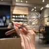 Beishuangjing Walnut and 316 Stainless Steel Whisk - 2 Pack