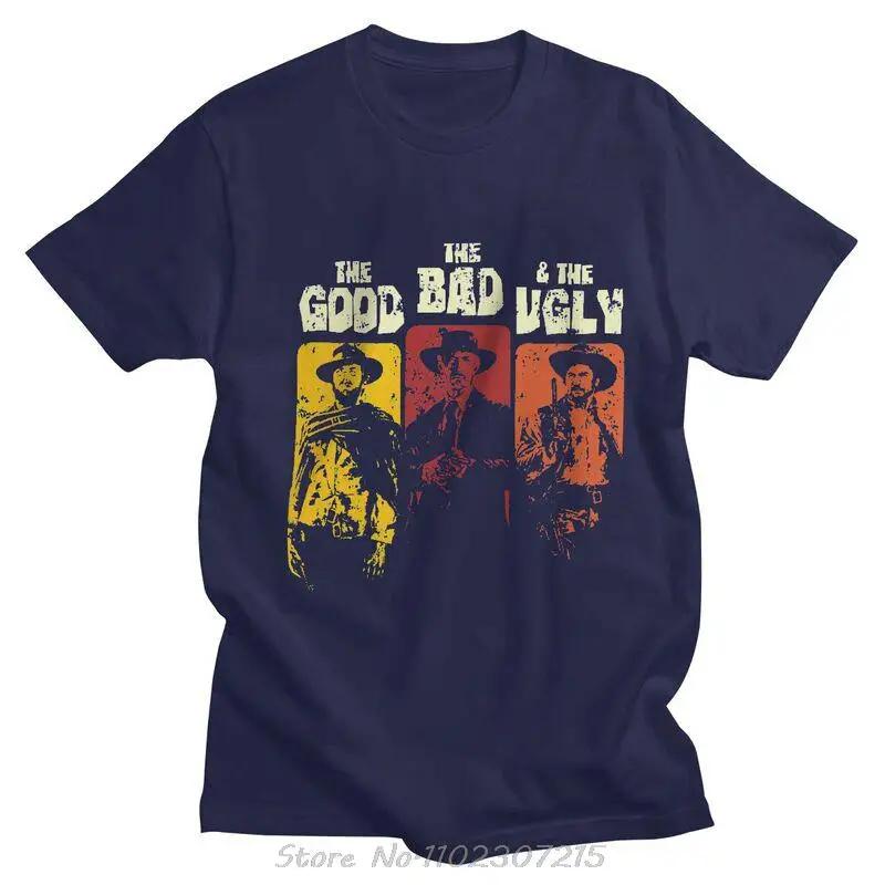 The Good The Bad And The Ugly T Shirt Cotton Tees Clint Eastwood Tshirts Short-Sleeve Il buono brutto cattivo T-shirt Gift