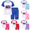 Kpop Demon Hunters Kids Summer Cotton Short Sleeve Shorts Set For Children