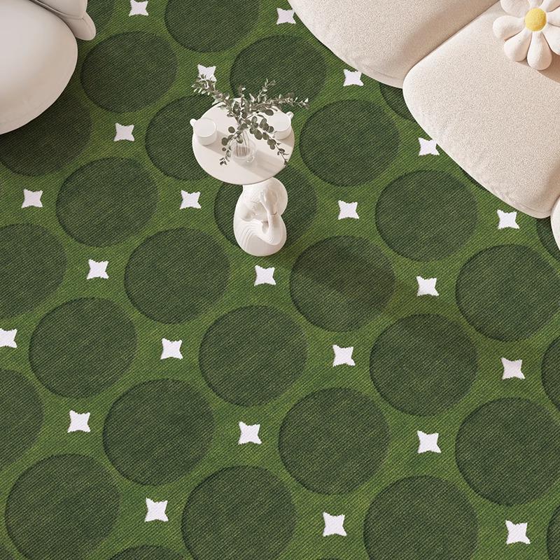 French Stain-Resistant Living Room Carpet: Large, Non-Slip, Water-Absorbent, Easy-Care Sofa Mat