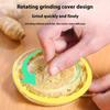 Kuchyňské pomůcky Plastové nástroje na strouhání zázvoru a česneku Mačkací nástroj s víčky Kuchyňské ovoce Zelenina Ruční mlýnek Přenosný Kulatý