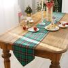 Heaven Check Fleece Table Runner for 6 People, 220cm