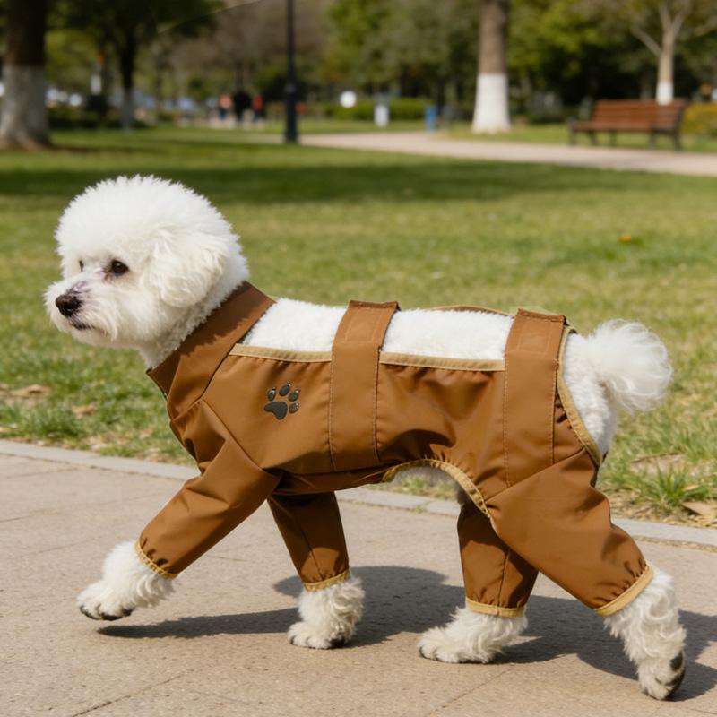 Pet Dog Small Dog Bichon Teddy Clothes Outdoor Anti-shedding Anti-sewage Anti-mosquito Four-legged Dust-proof Pants