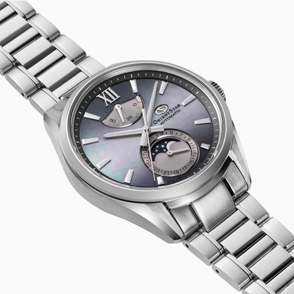 Orient RK-AY0201A (עכשווי M34 F7 Mechanical Moon Phase מתכת גברים מוגבלת) שעון עגול