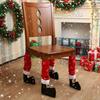 1-20PCS Christmas Chair Leg Covers, Festive Santa Boot Covers for Holiday Decor Multi-Purpose Christmas Party Decorations