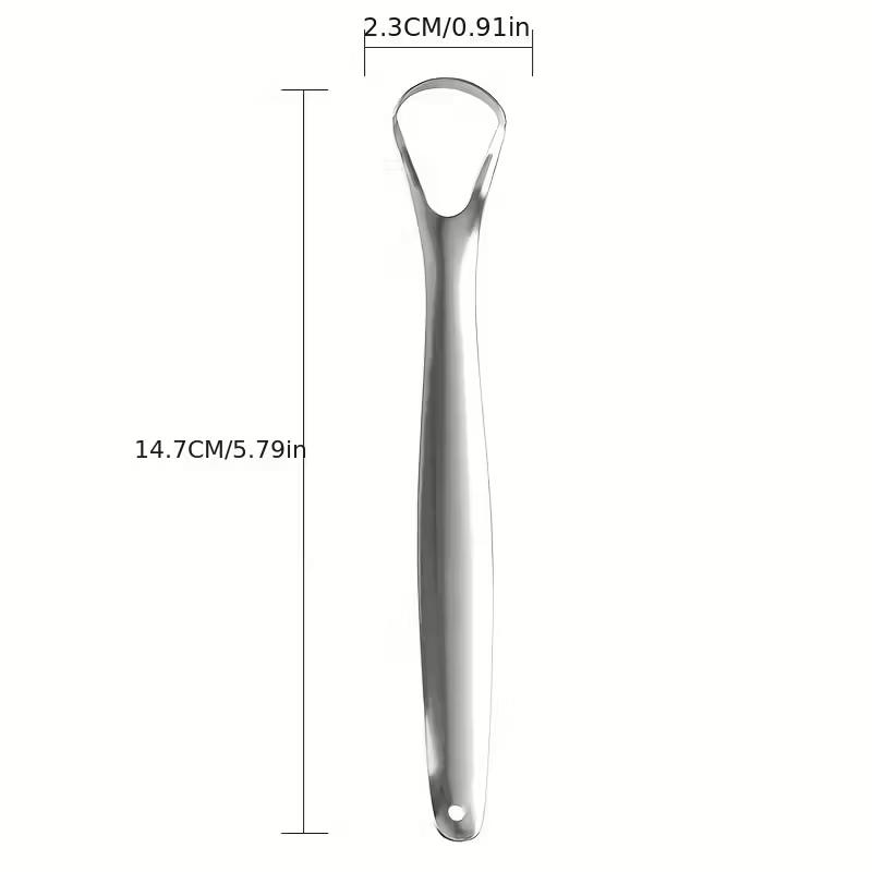

Stainless Steel Tongue Coating Removing Scraper Mouth Cleaner Cleaning Tools
