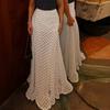 Women's High Waist Polka Dot Bodycon Maxi Skirt Flattering Elegant Daily Wear
