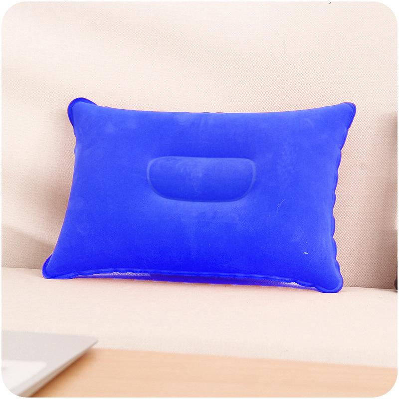 Outdoor PVC Pillow, Travel Camping Thick Flocking Rectangular Inflatable Pillow, Siesta Significant Other Square Pillow