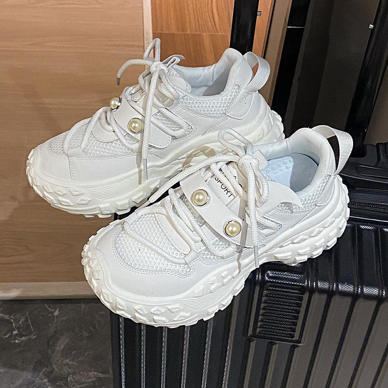 

2025 summer new tire platform mesh dad shoes women s versatile breathable casual outdoor mountaineering tire shoes 35