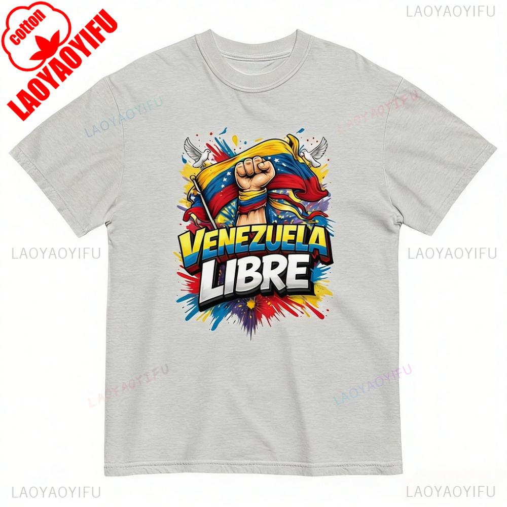 Astra Styles Venezuela Libre TShirt Freedom Venezuela Shirt Protest Activity Attire Unisex Unisex Unisex Streetwear Printed Tops