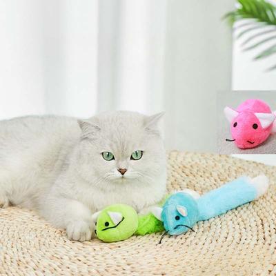 Cat Chew Toy Plush Mouse Catnip Interactive Bite-resistant Kitten Toy Teeth Grinding Teasing Cat Toy Supplies