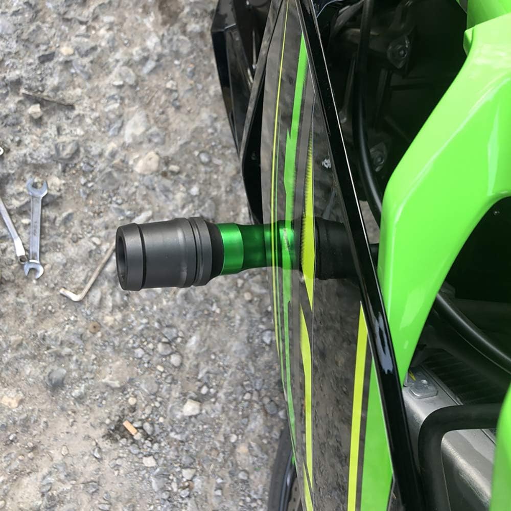 Motorcycle Frame Sliders/Engine Sliders for Kawasaki Ninja 400 Z400 (2018-2023) and Ninja 250 Z250 (2019-2023) (Black)