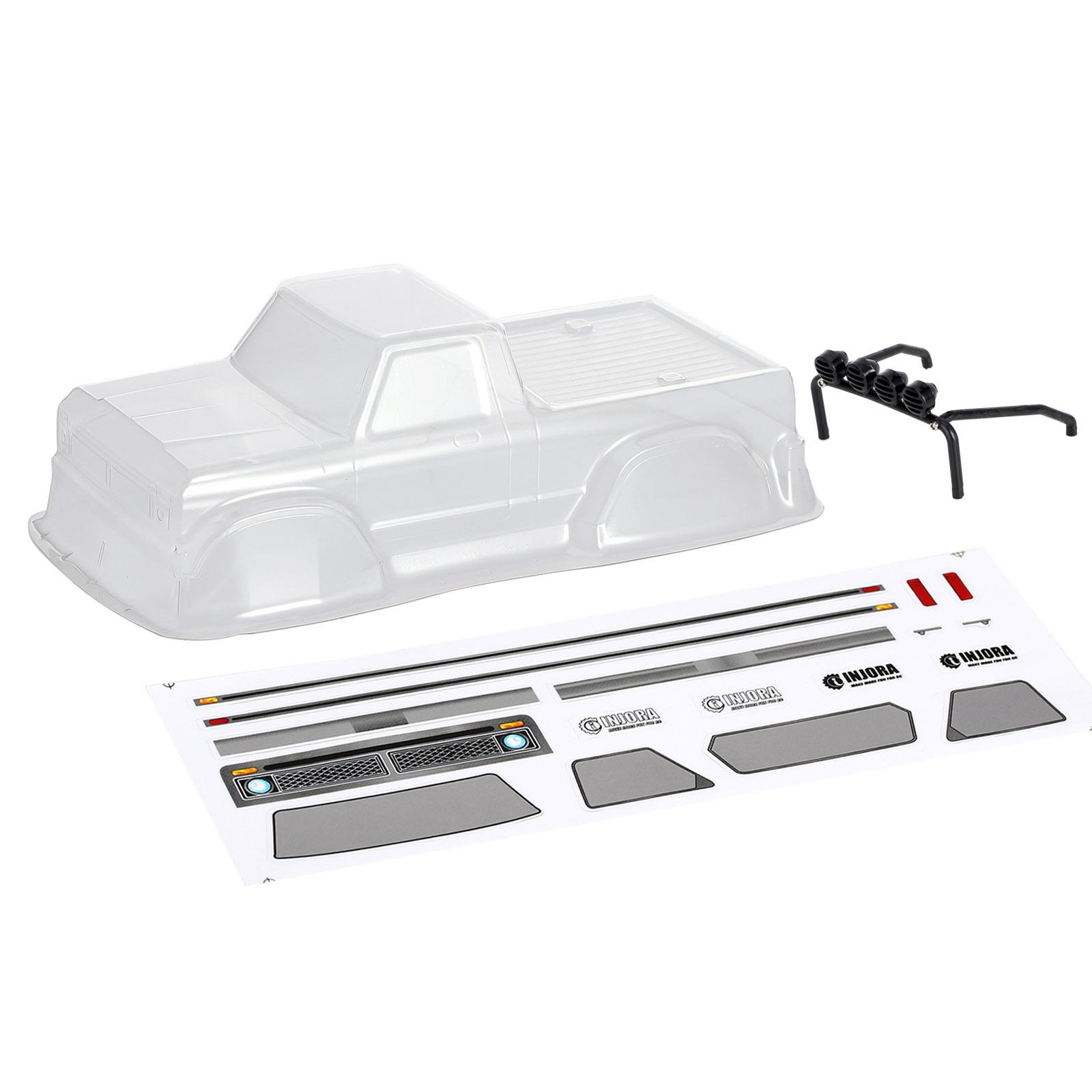 

INJORA F150 Clear Body Shell with Roll Cage for 1/24 RC Crawler Car Axial SCX24 Upgrade Parts