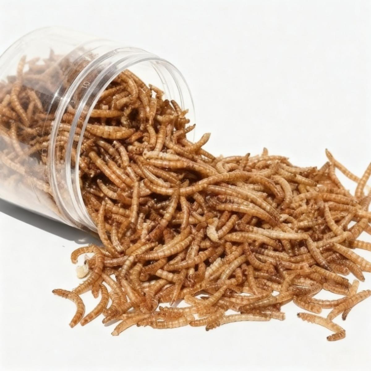 Factory Direct Organic High Protein Larvae Rich Nutrition Edible Insects Freeze-Dried Mealworm Grain-Free Eco-Friendly Birds Freeze dried mealworms 500g