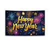 Black Gold Party Backdrop Glitter Pink Event Decoration 2026 New Year Banner  Family Portrait