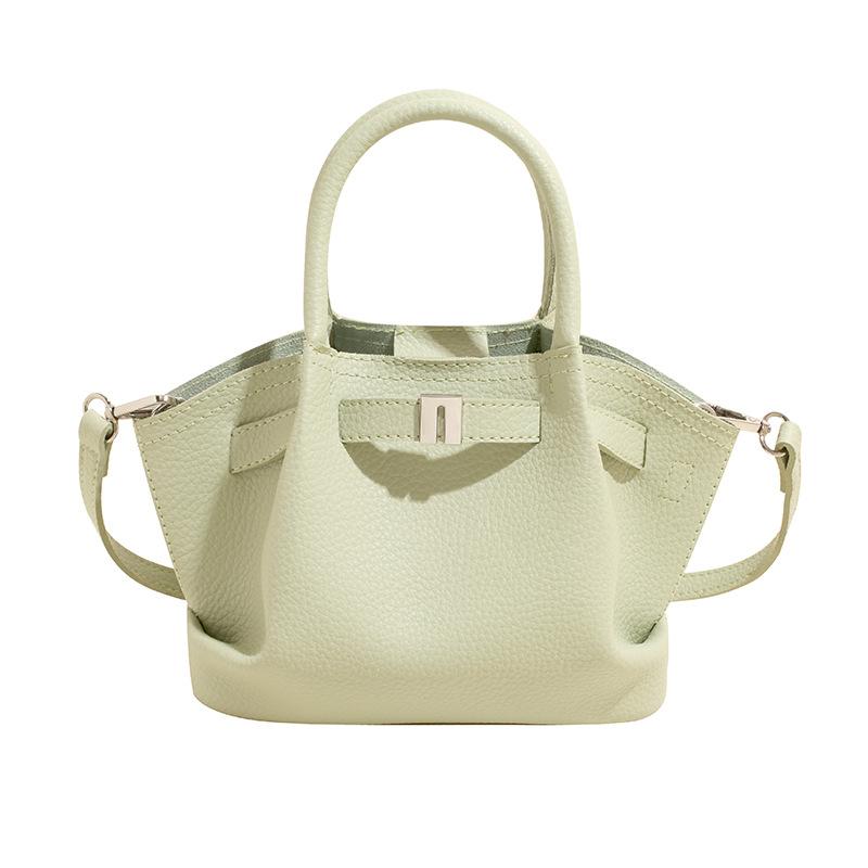 High-value hand-carried fashionable bucket bag 2025 spring new casual simple shoulder bag messenger bag
