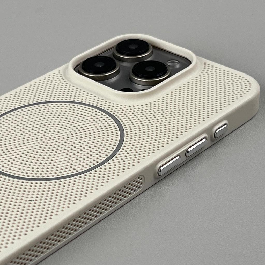 Summer Dopamine Mesh Breathable MagSafe Case for Apple 17 Pro Max - Drop-Proof, Magnetic, Thin & Light