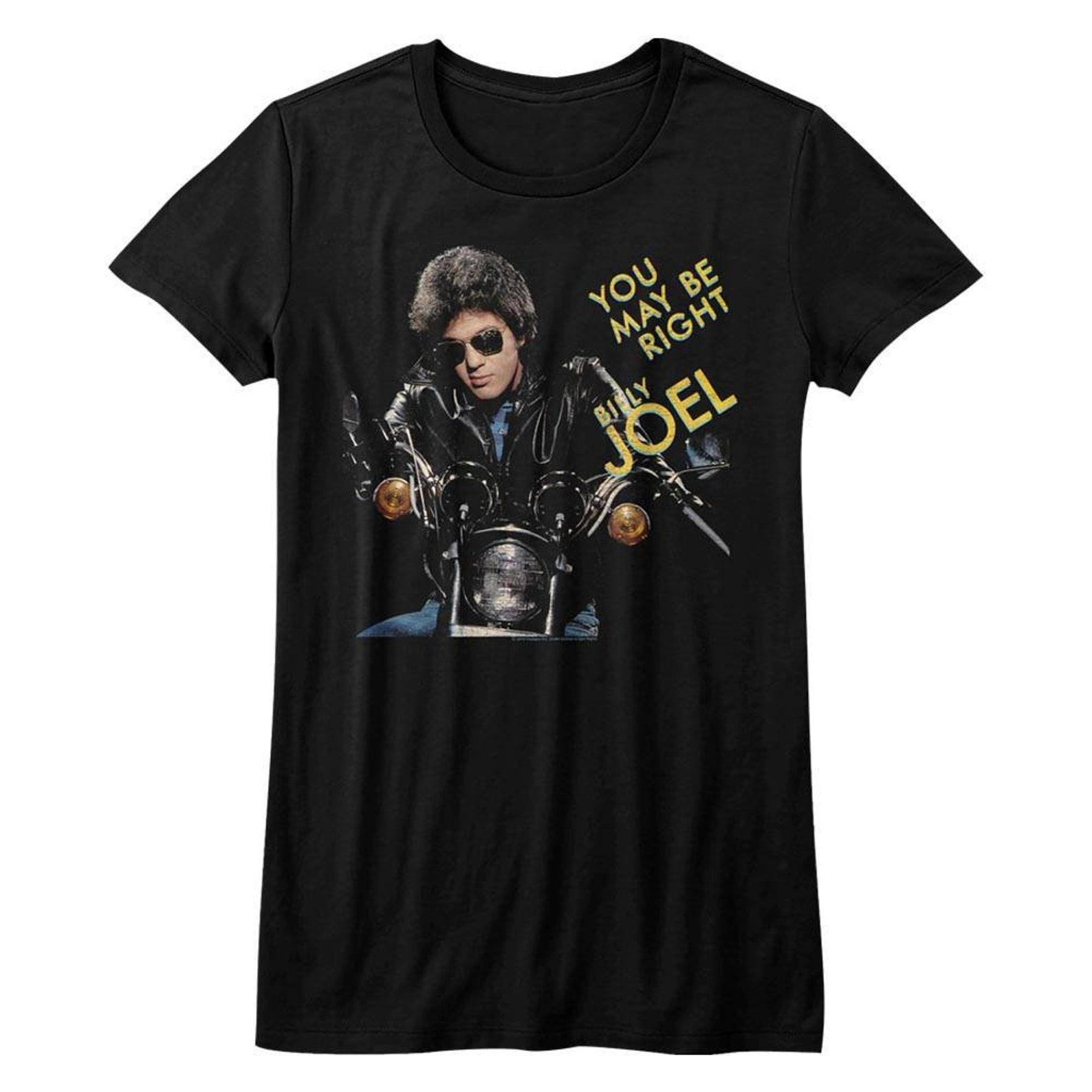 Billy Joel You May Be Right Black Junior Women s T-Shirt S