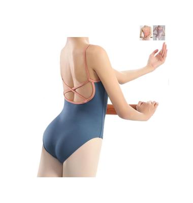 ProDance Simple and PK008M Camisole, Two-Tone Leotard, Ballet, Cute, (XXL, Green)