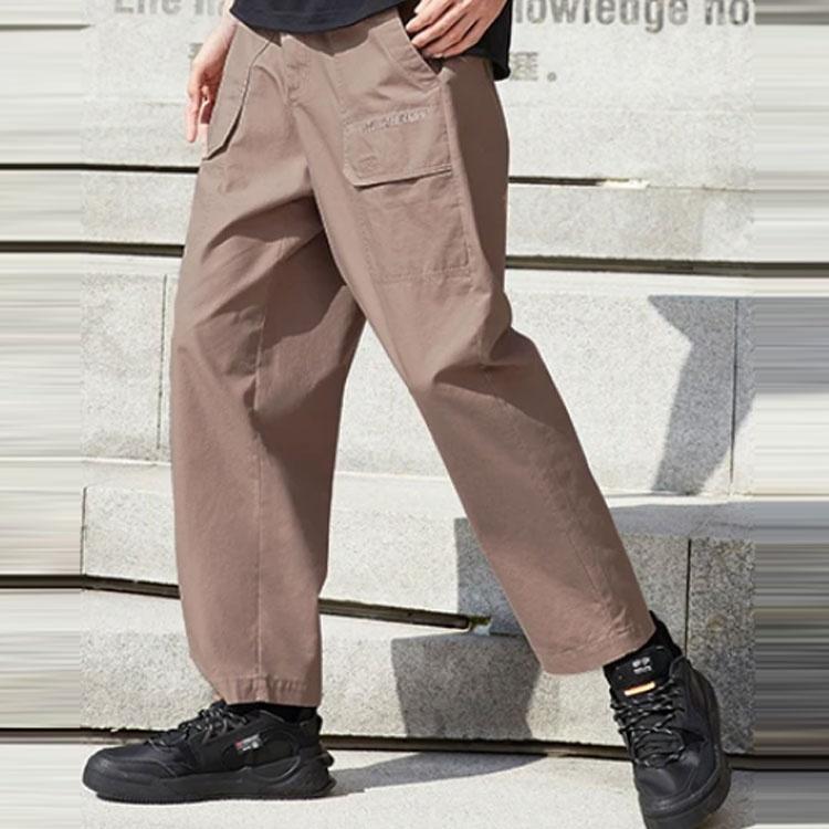Li-Ning Counterflow Logo Straight Pants 'Brown' Men's AKXS843-2