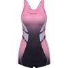One-piece Boxer Swimsuit Female Sports Style Gradient Color Swimming Pool Hot Large Size Racing