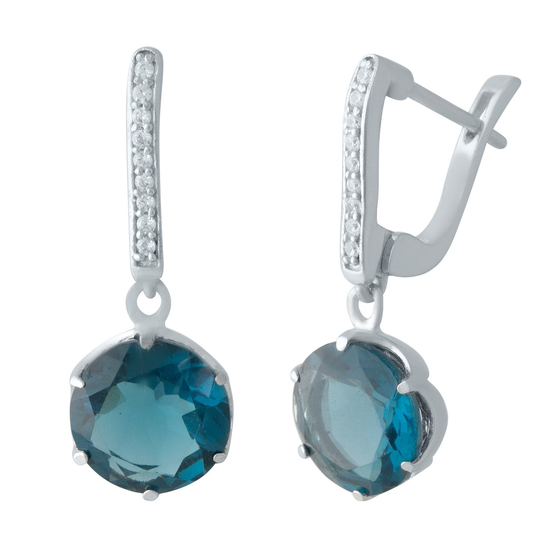 

Срібна каблучка з топазом Лондон Блю 4.225ct (2012405) синій