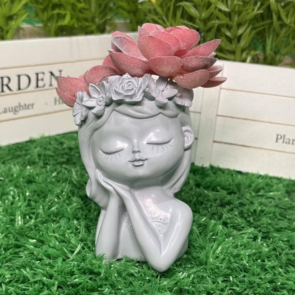 Home Decor Plant Pot Resin Storage Can Decorative Flower Pot Home Decoration