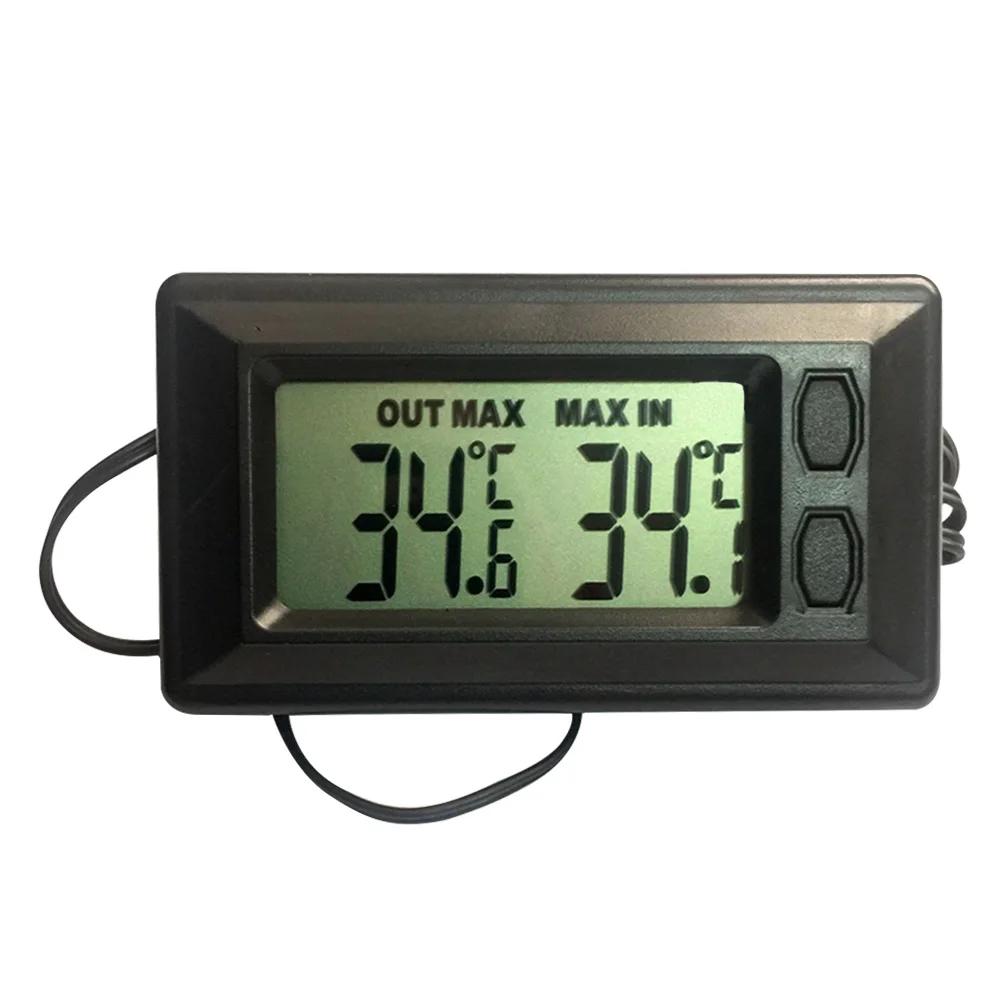 Auto LCD Digitální Displej Vnitřní Venkovní Teploměr Měřič S 1,5m Kabelem Teploměry Uvnitř a Vně Aut Nástroje Přístroj