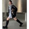 Retro tall tube looks thin autumn and winter new boots women's 2025 new models but knee thick-soled thick heel heightening long tube fashion boots