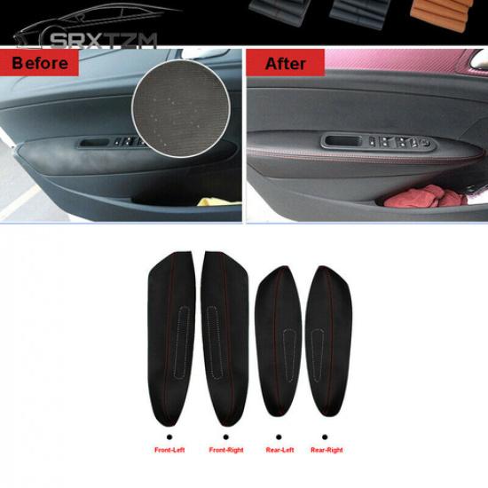 Auto Car Door Armrest Panel Cover decoration cover Anti-scratch For Peugeot 307