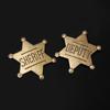 Spilla Sceriffo Colore Bronzo Esagono Metallo Distintivo d'Onore Oggetti di Scena Cosplay Per Donne Uomini Gioielli di Tendenza Accessori Ciondolo Regali