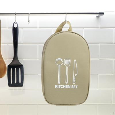 Bag, Carry Case, Cooking Tools Storage Washable Folding Cutlery Carrier, Bags, for Picnic