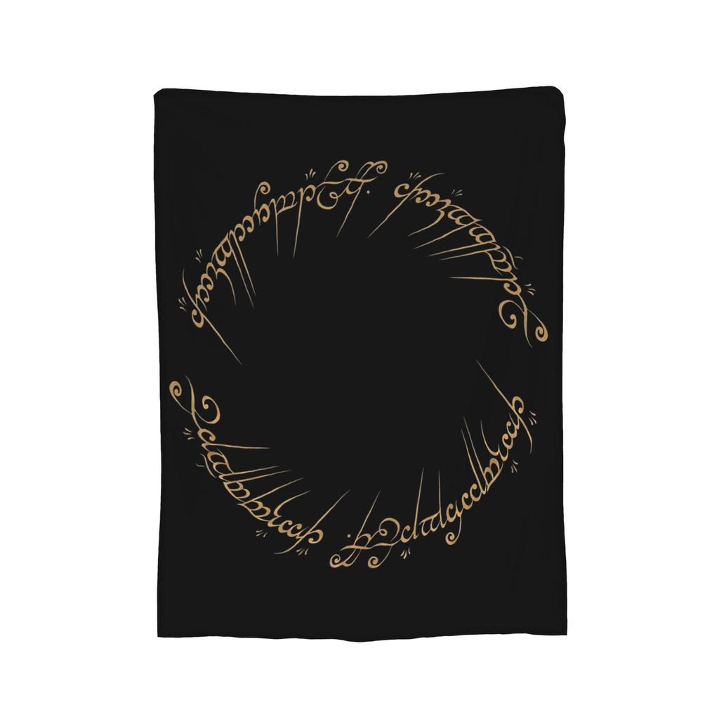 L-Lords Of The R-Rings Blankets Fleece Spring/Autumn  Portable Soft Throw Blankets for Bedding Travel Quilt