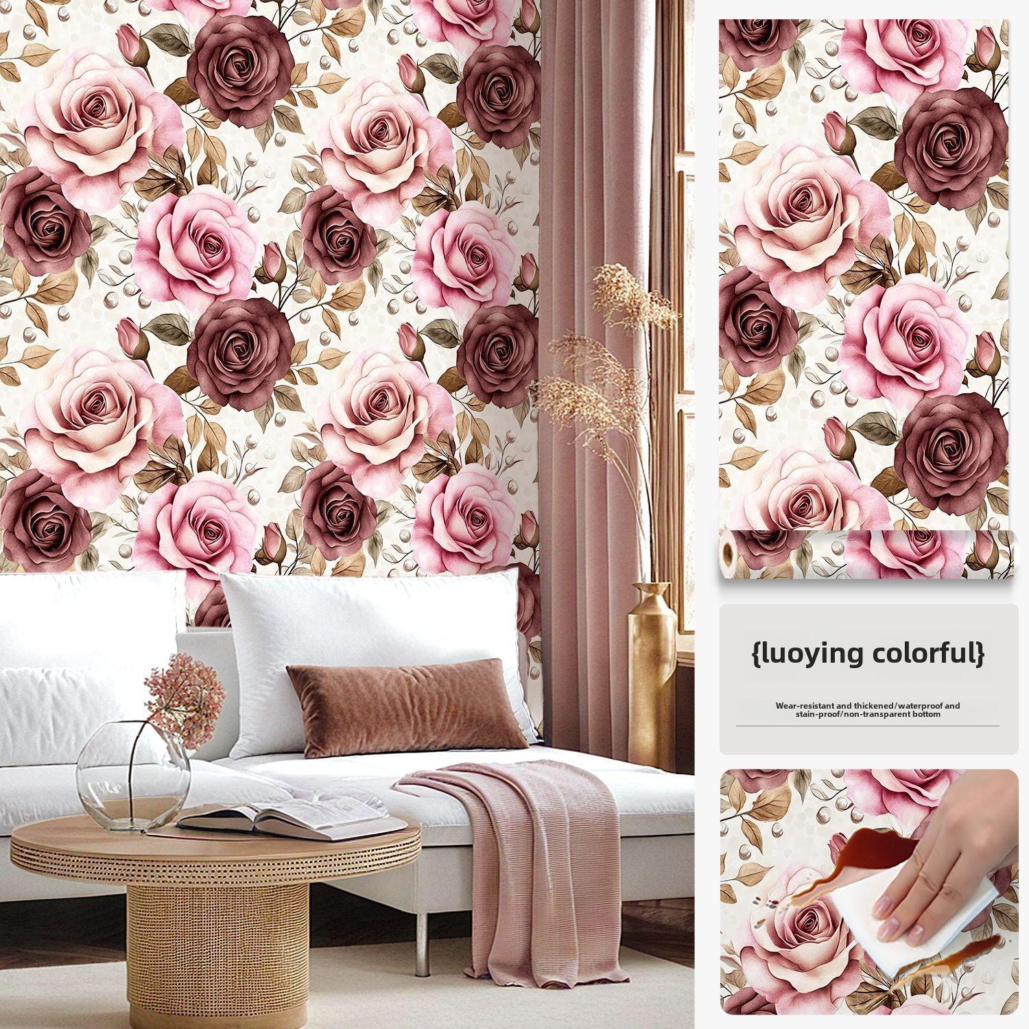 

Самоклеюча наклейка на шафу. Французький ретро-візерунок. Ремонт дверей шафи. Водонепроникний ремонт кухонних меблів. 60cm wide * 5m long