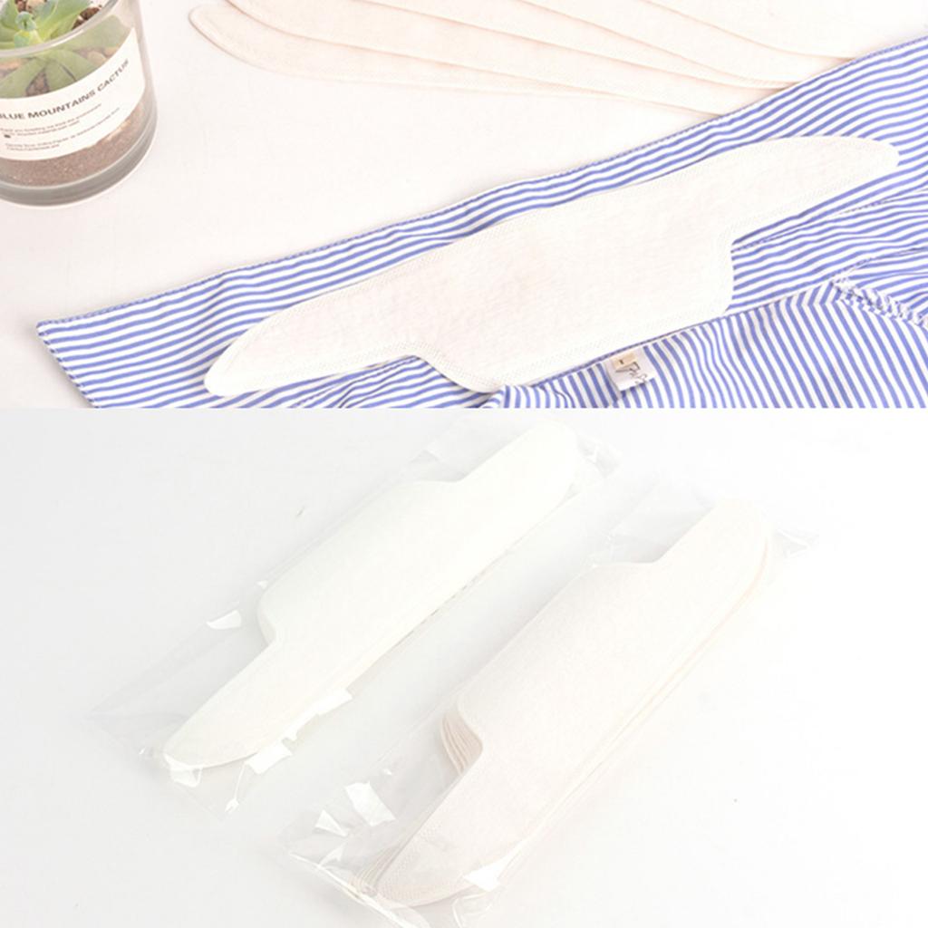 10pcs Disposable Self Adhesive Sweat Pads Hat Brim Anti-dirty Sticker Fastener for Kid Adult Clothes Collar Hat
