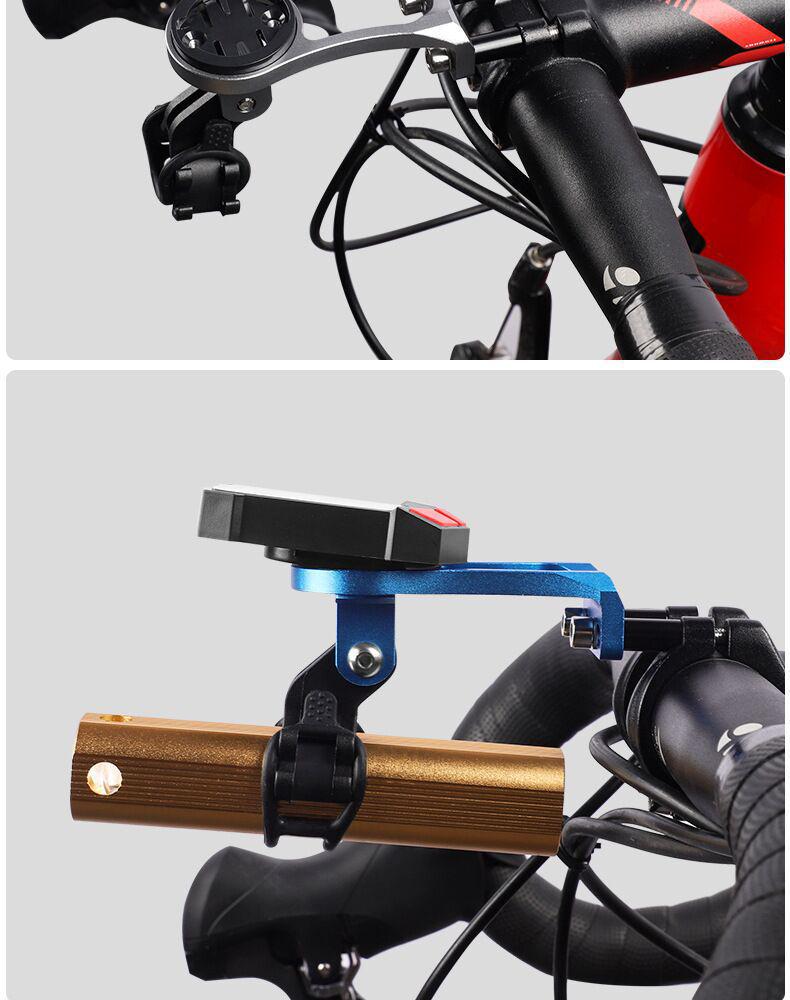 Mountain Bike Computer & Light Mount for Garmin, Bryton, Cateye - Road Bike Extension Bracket