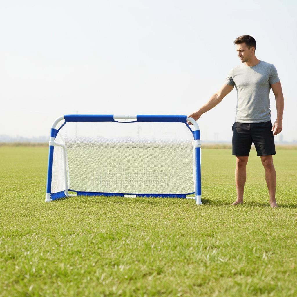 Folding Goal Soccer Training Aluminum Portable Football Goalpost Mini