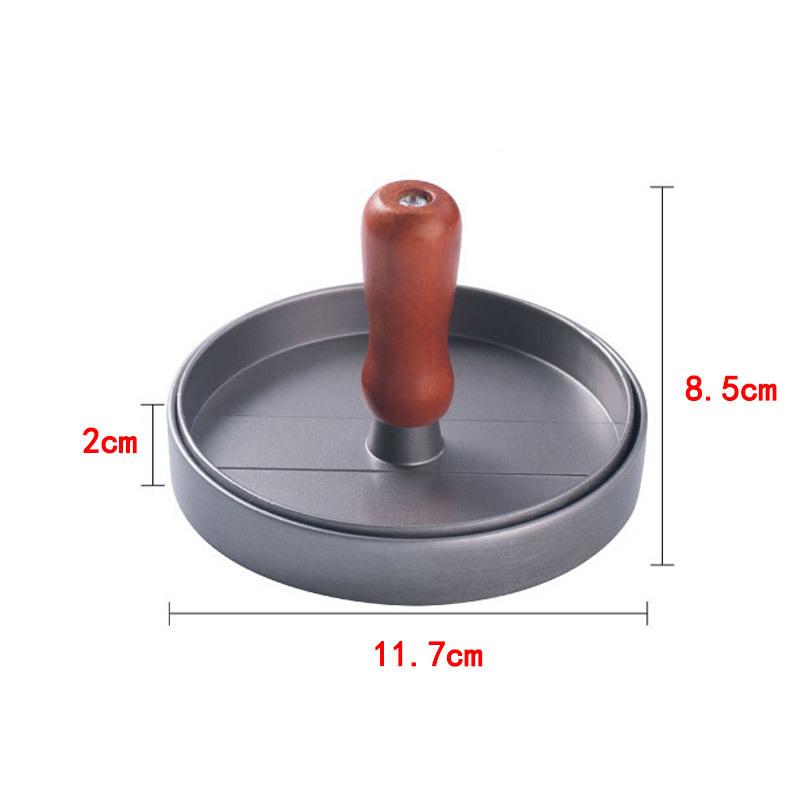 Burger Press Patty Maker Stainless Steel Hamburger Mold Non-Stick with 100 Patty Papers