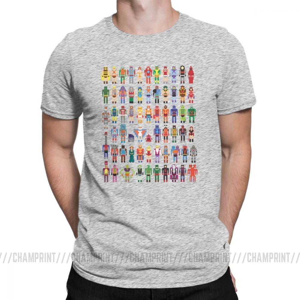 Vintage 8 Bit Of The Universe T Shirt Men O Neck Cotton T Shirt Short