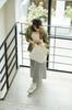 (Rena-Iris) Hergestellt in Japan, GENOVA Japanischer Rindsleder-Rucksack, schmal, ri-2643-wh