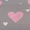 Ropa de cama de algodón 140X200 Corazón Rosa